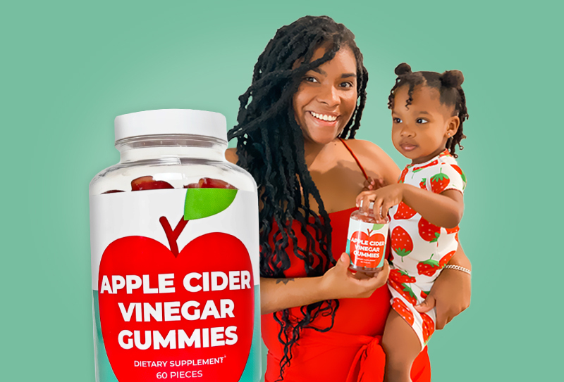 OKAY Gummies Apple Cider Vinegar 60 Count Apple Flavor