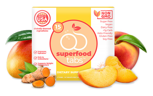 Superfood Tabs - Peach Mango flavor
