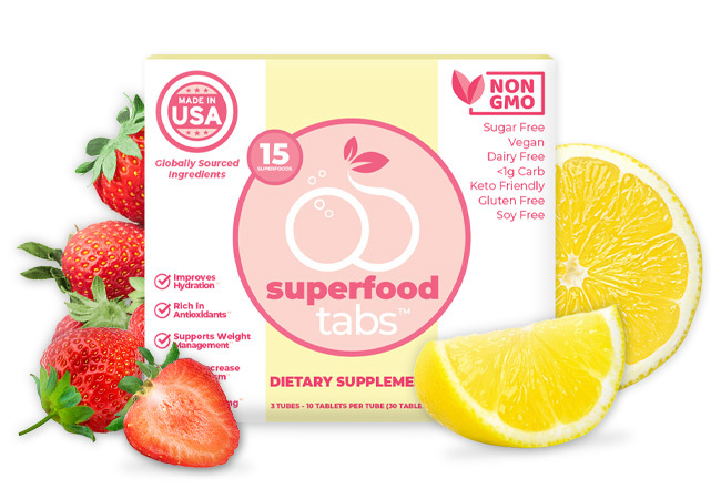 Superfood Tabs - Strawberry Lemonade flavor