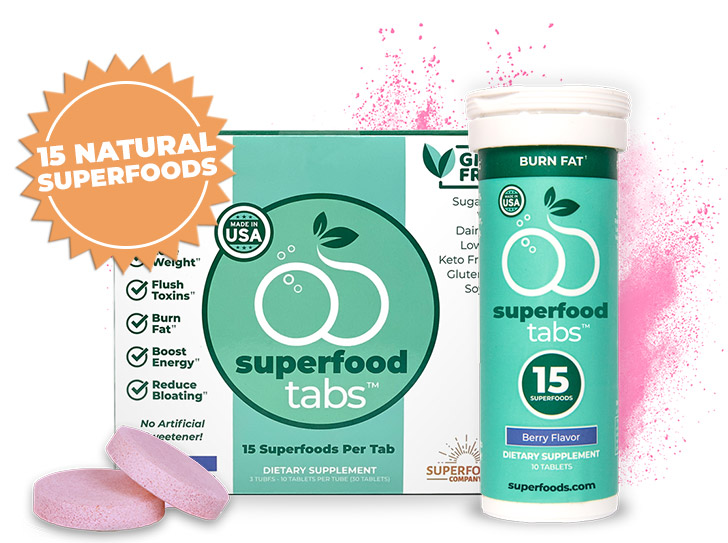 Superfood Tabs The Tasty, Fizzy Detox to Fight Bloating, Boost