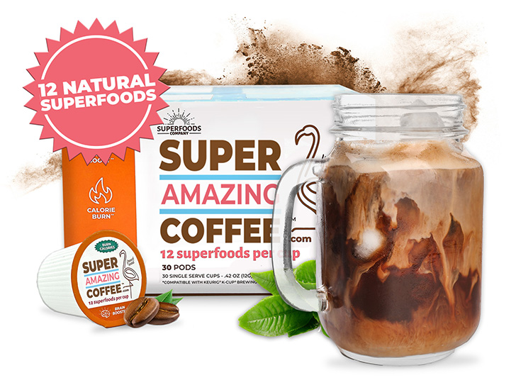 Tasty Vegan PlantBased Super Amazing Superfoood Infused Coffee by