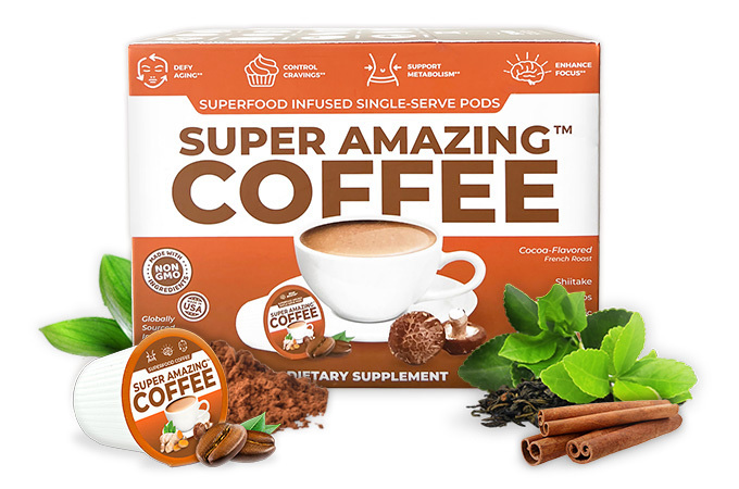 Super Amazing Coffee - Single-Serve Pods French Roast (24 Count)